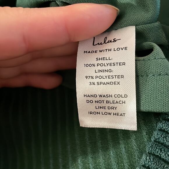 Lulus High Class Emerald Green Corduroy Mini Skirt - Picture 7 of 8